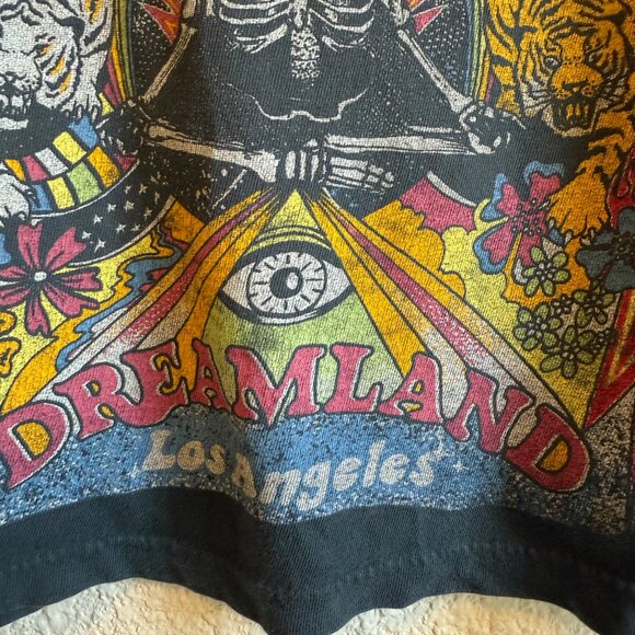 Daydreamer x Free People She’s A Rainbow Dreamland Tee \\ Size XS // Black - Picture 6 of 9
